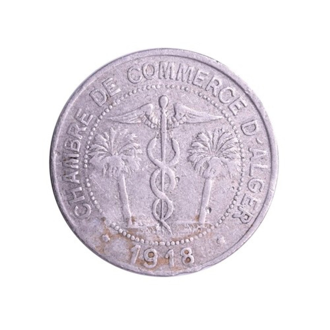 ΑΛΓΕΡΙΑ - Token 10 Centimes 1918, KM# TnA5, VF