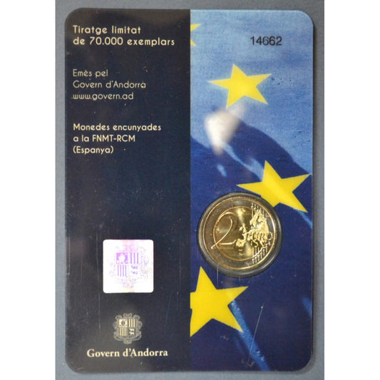 ΑΝΔΟΡΑ, 2022 - 2 ευρώ, 10 χρόνια νομισματικής συμφωνίας με ΕΕ, BU