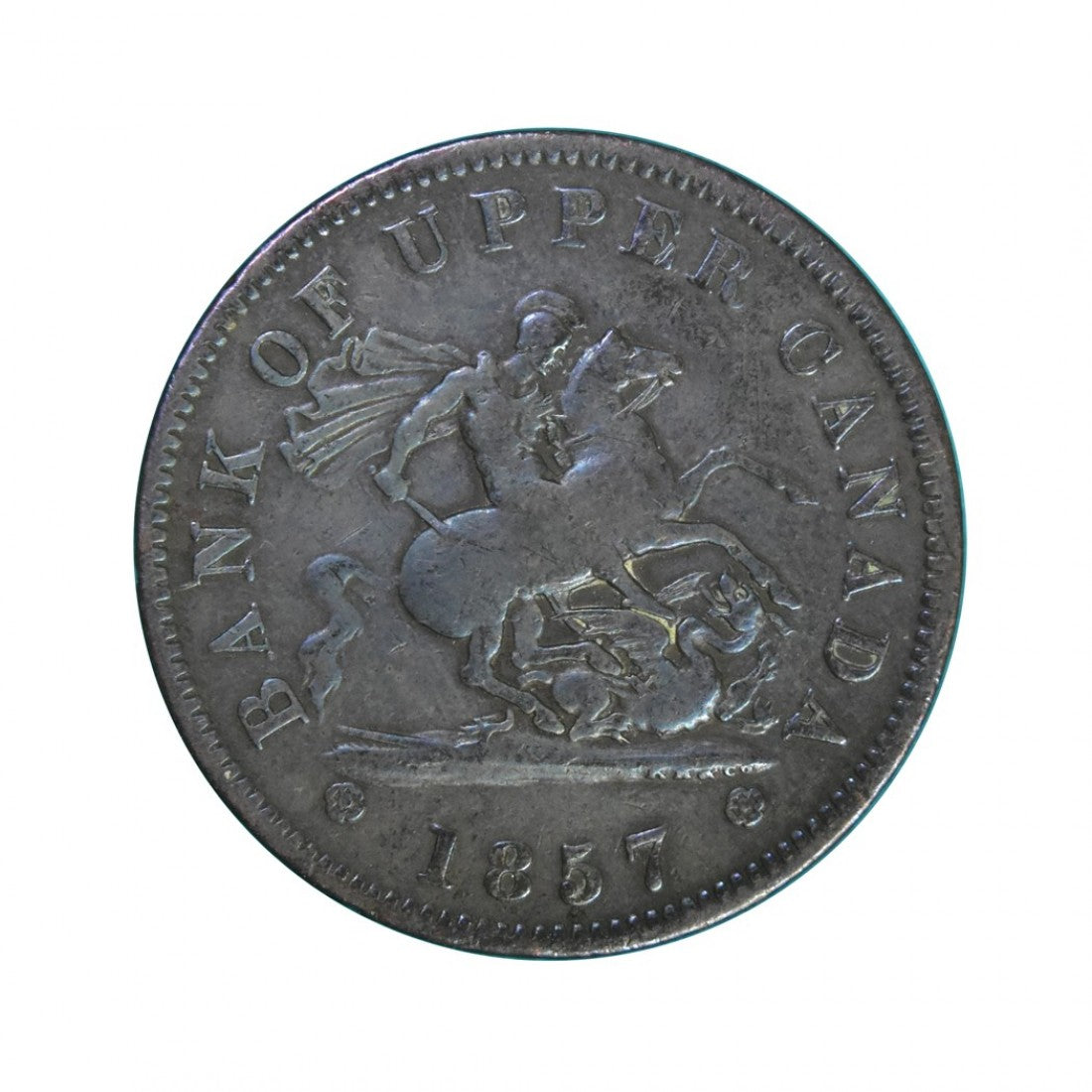 ΚΑΝΑΔΑΣ - UPPER CANADA - 1857 1 Penny, VF
