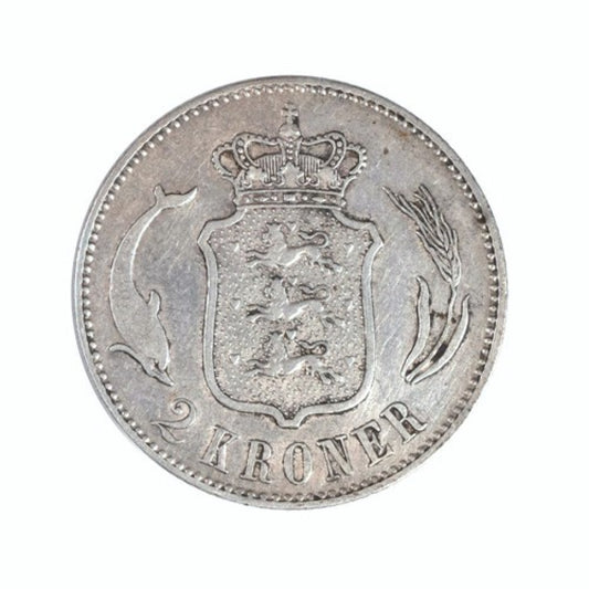 ΔΑΝΙΑ - 2 Κορώνες 1876 CS, VF
