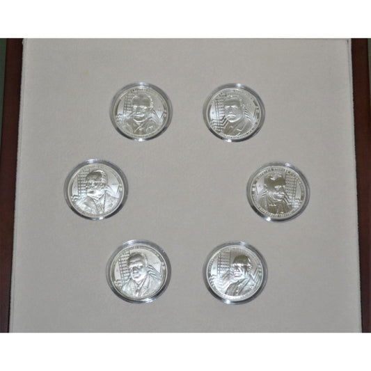 Ελλάς 2018 6 x 6 Ευρώ Σετ απόδειξης ΔΙΑΠΡΕΠΕΙΣ ΕΛΛΗΝΕΣ ΟΙΚΟΝΟΜΟΛΟΓΟΙ