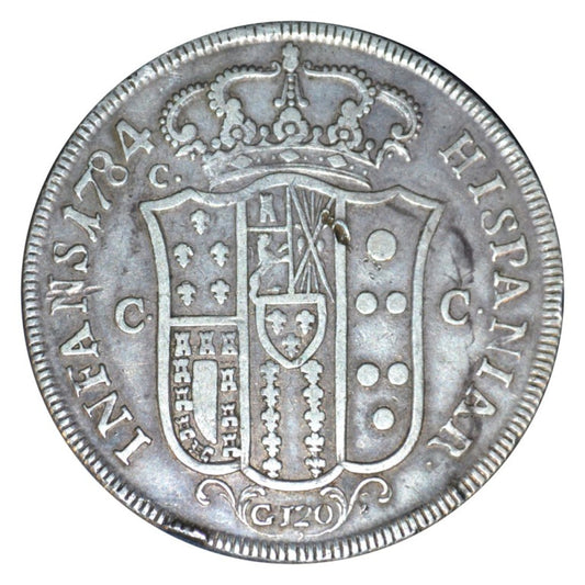 ΙΤΑΛΙΚΕΣ ΠΟΛΙΤΕΙΕΣ - ΝΑΠΟΛΗ & ΣΙΚΕΛΙΑ, 120 Grana 1784 P/CCC, VF-XF