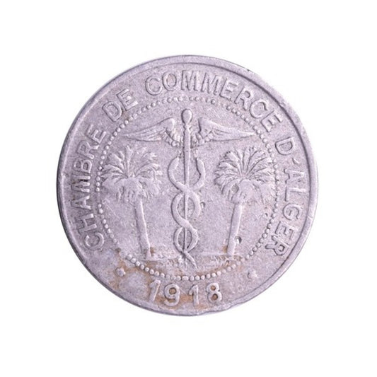 ΑΛΓΕΡΙΑ - Token 10 Centimes 1918, KM# TnA5, VF