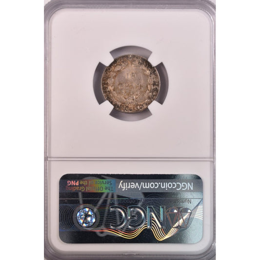 ΓΑΛΛΙΚΗ ΙΝΔΟΚΙΝΑ - 10 Cents 1901, NGC MS65