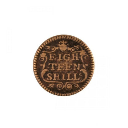 ΜΕΓΑΛΗ ΒΡΕΤΑΝΙΑ - περίπου 1750 Δεκαοκτώ Σελίνια - Βάρος νομίσματος Half Joe