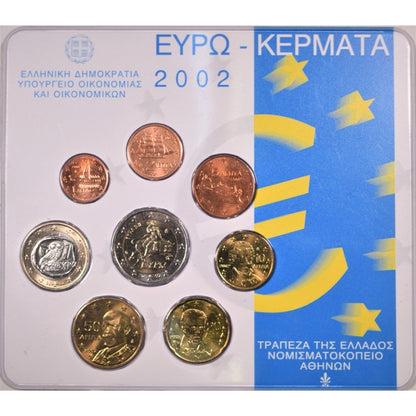 2002 - Blister - σειρά νομισμάτων ευρώ.