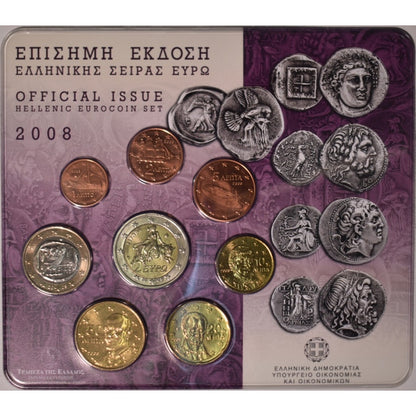 2008 - Blister - σειρά νομισμάτων ευρώ.