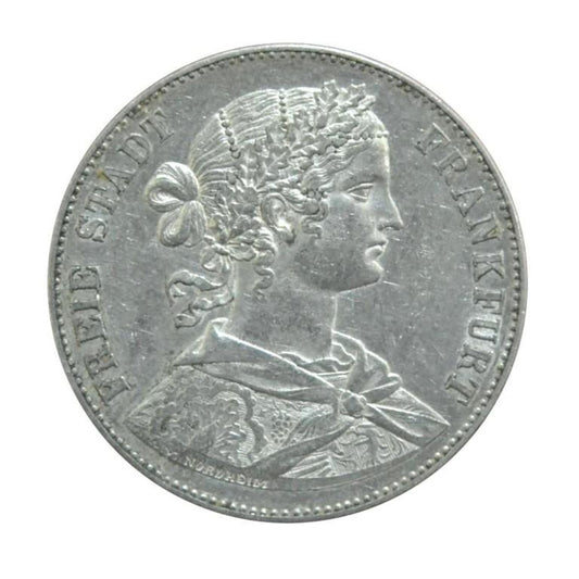 ΓΕΡΜΑΝΙΚΑ ΚΡΑΤΗ - ΦΡΑΝΚΦΟΥΡΤΗ, Thaler 1860, AU