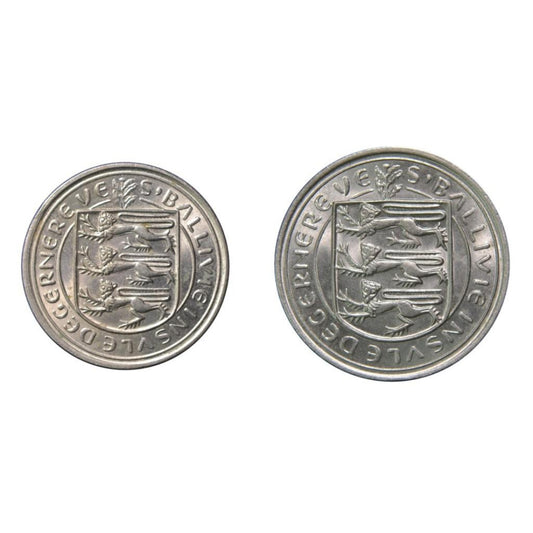 GUERNESEY, 5,10 New Pence 1968, KM# 29-24, UNC