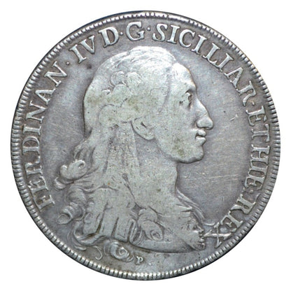 ΙΤΑΛΙΚΕΣ ΠΟΛΙΤΕΙΕΣ - ΝΑΠΟΛΗ & ΣΙΚΕΛΙΑ, 120 Grana 1784 P/CCC, VF-XF