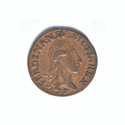 ITALIAN STATES - NAPLES & SICILY, 3 Cavalli 1792 P, XF