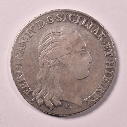 ΙΤΑΛΙΚΕΣ ΠΟΛΙΤΕΙΕΣ - ΝΑΠΟΛΗ & ΣΙΚΕΛΙΑ, 120 Grana 1796, VF-XF