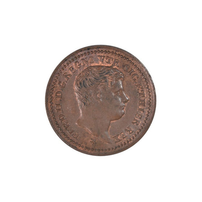 ΙΤΑΛΙΚΕΣ ΠΟΛΙΤΕΙΕΣ - ΝΑΠΟΛΗ & ΣΙΚΕΛΙΑ, 1/2 Torneze 1838, UNC