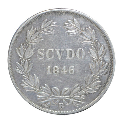 ΙΤΑΛΙΚΕΣ ΠΟΛΙΤΕΙΕΣ - ΠΑΠΑΛΙΚΑ ΠΟΛΙΤΕΙΑ, Scudo 1846 IR, VF-XF