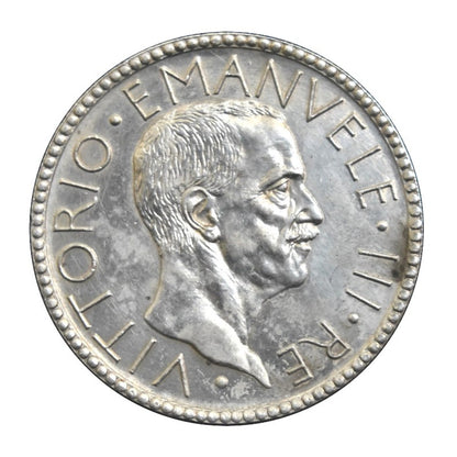 ITALY, 20 Lire 1928 R, XF-AU