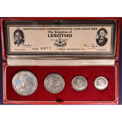 LESOTHO - Proof Set 1966 (4 νομίσματα), KM# PS4